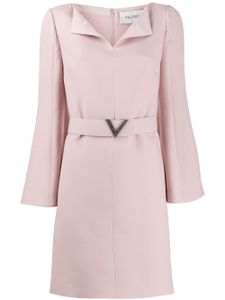 Valentino Garavani robe à taille ceinturée VGOLD - Rose