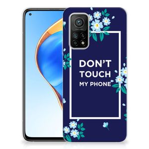 Xiaomi Mi 10T | 10T Pro Silicone-hoesje Flowers Blue DTMP