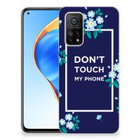 Xiaomi Mi 10T | 10T Pro Silicone-hoesje Flowers Blue DTMP - thumbnail