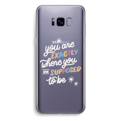 Right Place: Samsung Galaxy S8 Plus Transparant Hoesje