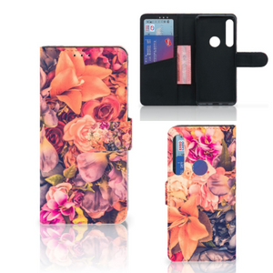 Motorola One Action Hoesje Bosje Bloemen