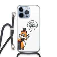 Geen Gezeik: iPhone 13 Pro Transparant Hoesje met koord