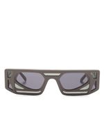 Kuboraum lunettes de soleil rectangulaires Mask T9 - Gris