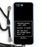 Mijn Motto's: Honor 10 Transparant Hoesje met koord