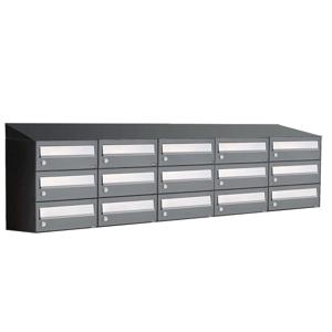 Allux Hive Set 5-Breed, 3-Hoog Met Dak Antraciet - 40030065_5x3d