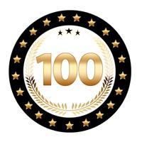 Bierviltjes 100 - 100x stuks - zwart/goud - luxe - verjaardag/jubilea - feestartikelen