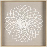 Leen Bakker - Schilderij Flower Off-white /glas - 50x50 Cm - MDF - Beige#Crème#Wit - 5.5x50x50 Cm Leen Bakker - Schilderij Flower Off-white /glas - 50x50 Cm - MDF - Beige#Crème#Wit - 5.5x50x50 Cm