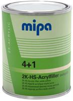 Mipa vulmiddel voor grondverf "4+1 acrylfiller hs " 4+1 acrylic filter hs 1l oxidyellow