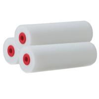 Schuim verfroller/lakrollers - 10x - wit - 2,5 x 10 cm - schilderen van hout/gips