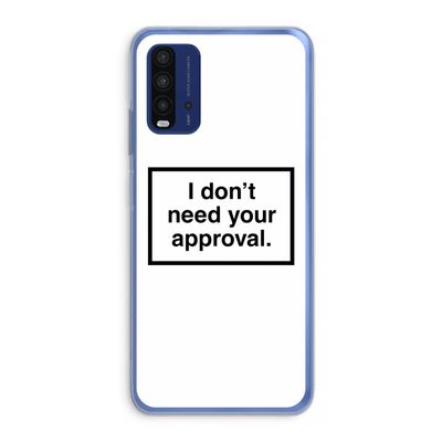 Don't need approval: Xiaomi Redmi 9T Transparant Hoesje