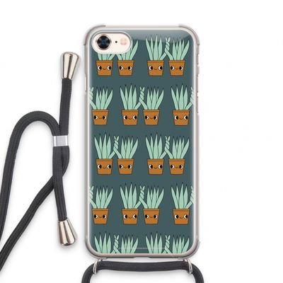 Sansevieria: iPhone 7 Transparant Hoesje met koord