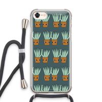 Sansevieria: iPhone 7 Transparant Hoesje met koord