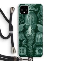 Haeckel Cubomedusae: Pixel 4 XL Transparant Hoesje met koord