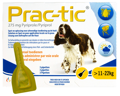 Prac-Tic Spot-On M 11-22kg - 3 pip (LET OP: THT 8-2025)