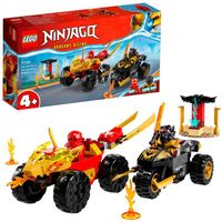 LEGO Ninjago - Kai en Ras' duel tussen auto en motor constructiespeelgoed 71789