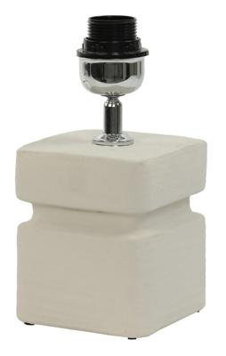 Light & Living Tafellamp 'Amta' Keramiek, 25cm, kleur Crème (excl. kap)
