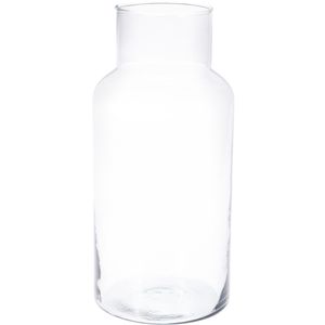 Vaas - glas - D16 x H30 cm - 7L - transparant - voor bloemen en boeketten