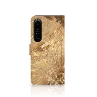 Sony Xperia 1 IV Bookcase Marmer Creme - thumbnail