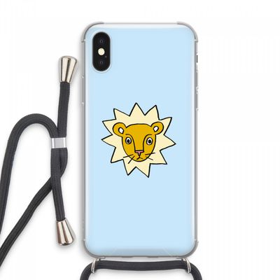 Kleine leeuw: iPhone XS Max Transparant Hoesje met koord