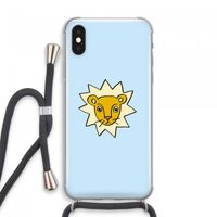 Kleine leeuw: iPhone XS Max Transparant Hoesje met koord