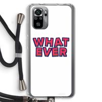 Whatever: Xiaomi Redmi Note 10S Transparant Hoesje met koord
