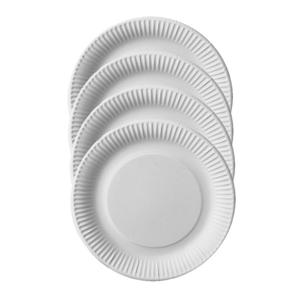 Bordjes - 200x - D23 cm - karton - wegwerpbordjes - feestbordjes composteerbaar