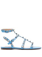 Valentino Garavani sandales 15 mm à ornements Rockstud - Bleu