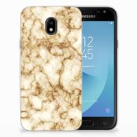 Samsung Galaxy J3 2017 | TPU | Siliconen hoesje | Marmer Goud