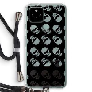 Musketon Skulls: Pixel 5 Transparant Hoesje met koord