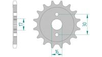 AFAM Sprocket 428 15z standard