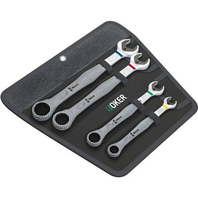 Wera 05073290001 Joker Steek-ringratelsleutelset 4-delig Sleutelbreedte (metrisch) 10 - 19 mm