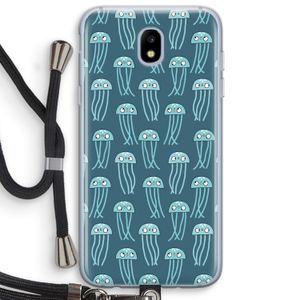 Kwallie: Samsung Galaxy J5 (2017) Transparant Hoesje met koord