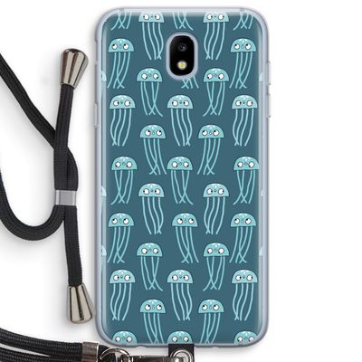 Kwallie: Samsung Galaxy J5 (2017) Transparant Hoesje met koord