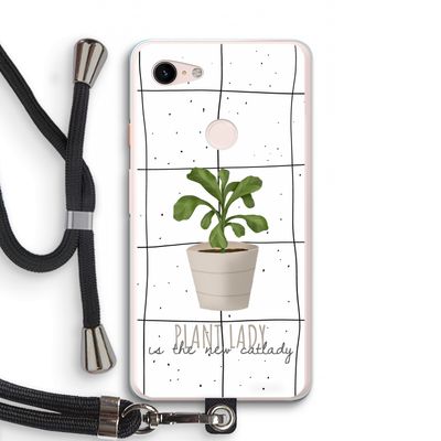 Kamerplant op vensterruit: Pixel 3 XL Transparant Hoesje met koord