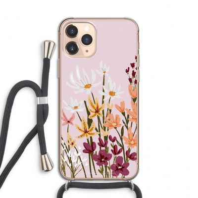 Painted wildflowers: iPhone 11 Pro Transparant Hoesje met koord