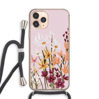 Painted wildflowers: iPhone 11 Pro Transparant Hoesje met koord