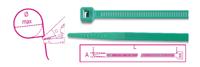Beta Bmv2048-Kabelbinders Nylon, Groen - BMV2048