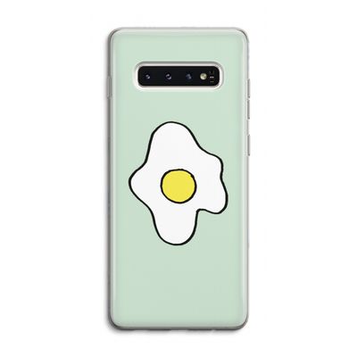 Spiegelei: Samsung Galaxy S10 4G Transparant Hoesje
