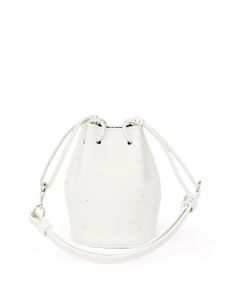 Maison Margiela mini sac seau à coutures signature - Blanc