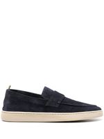 Officine Creative mocassins Herbie 001 en daim - Bleu