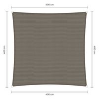 Sunfighter Waterproof vierkant taupe 4x4m. Sunfighter Waterproof vierkant taupe 4x4m.