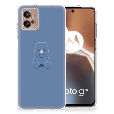 Motorola Moto G32 Telefoonhoesje met Naam Baby Rhino Motorola Moto G32 Telefoonhoesje met Naam Baby Rhino
