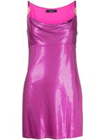 Versace robe courte à ornements - Rose