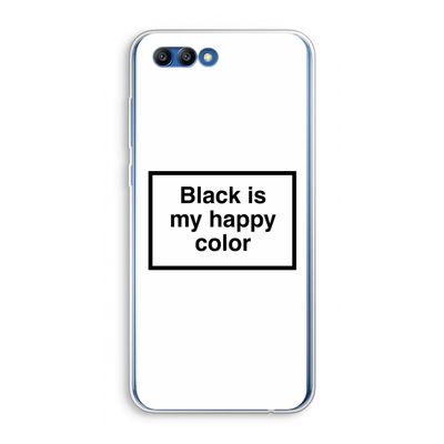 Black is my happy color: Honor 10 Transparant Hoesje