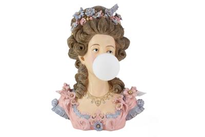 Tafellamp LADY 60cm buste met lampenkap, veelkleurig - 48055