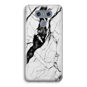 Witte marmer 2: LG G6 Transparant Hoesje