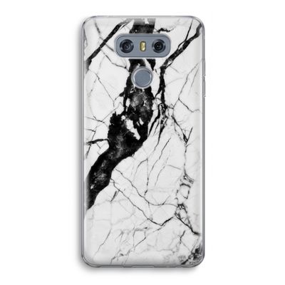 Witte marmer 2: LG G6 Transparant Hoesje