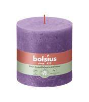 Bolsius kaars rustiek 10x10 cm helder violet