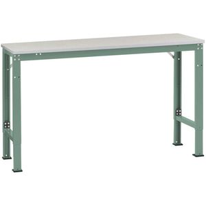 Manuflex AU8104.0001 Werk aanschuiftafel universele speciale met stalen beslag schijf, bxdxh = 1750 x 1200 x 722-1022 mm Grijs, Groen