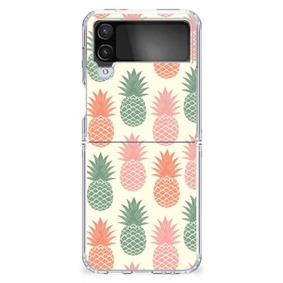 Samsung Galaxy Z Flip 4 | Siliconen Case | Ananas